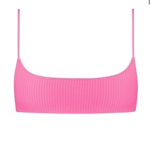 Triangl pipa pink bikini top L